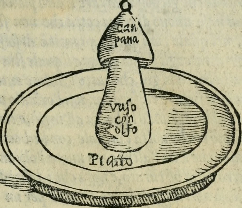 An illustration from I secreti de la signora Isabella Cortese : ne'qvali si contengono cose minerali, medicinali, arteficiose, & alchimiche, & molte de l'arte profumatoria, appartenenti a ogni gran signora : con altri bellissimi secreti aggiunti, 1565, leaf 206
