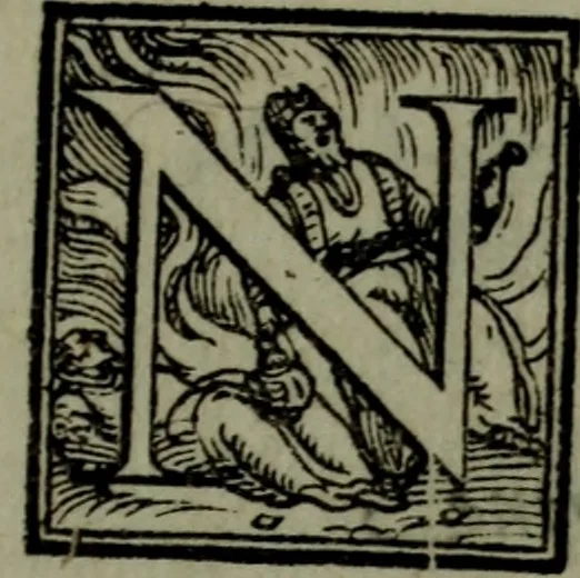 An illustration from I sette salmi penitentiali del santissimo profeta Dauit : tradotti in lingua toscana, da madonna Lavra Battiferra degl'Ammannati ; con gli argomenti sopra ciascuno di essi, composti dalla medesima ; insiemi con alcuni suoi sonetti spirituali, 1566, leaf 10