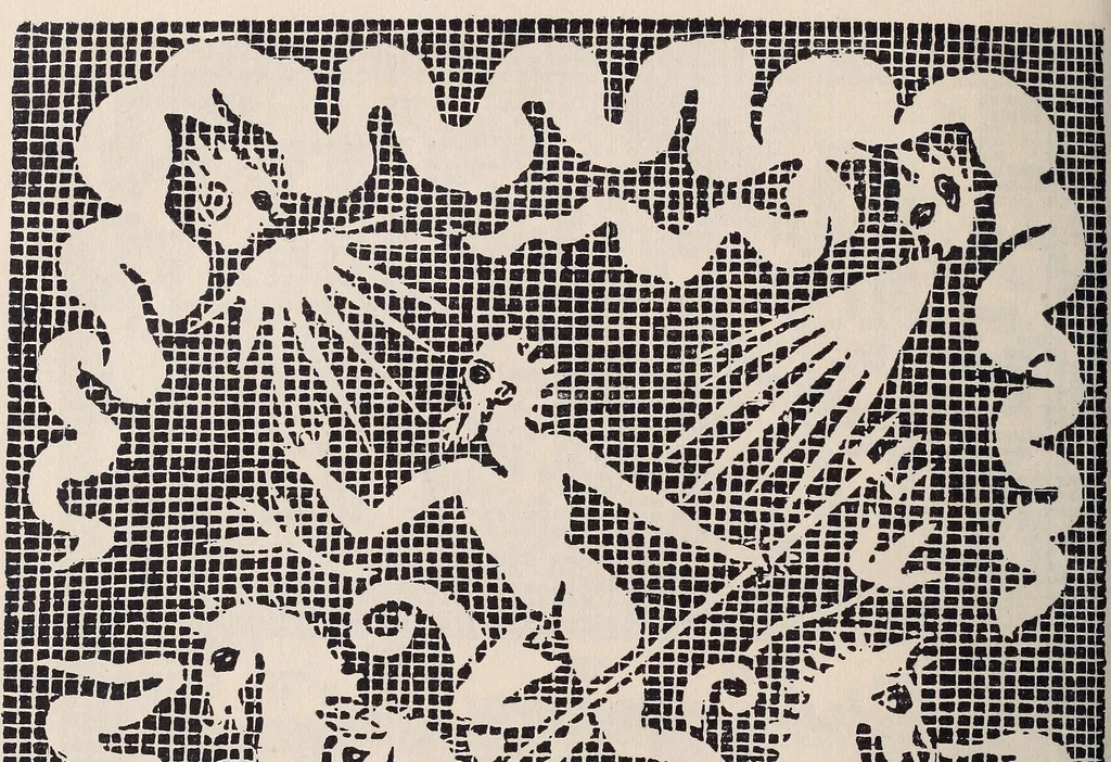 An illustration from I singolari e nuovi disegni per lavori di bianchería, 1909, leaf 101