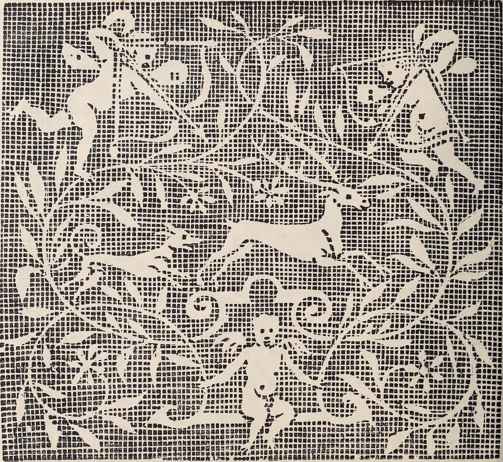 An illustration from I singolari e nuovi disegni per lavori di bianchería, 1909, leaf 109