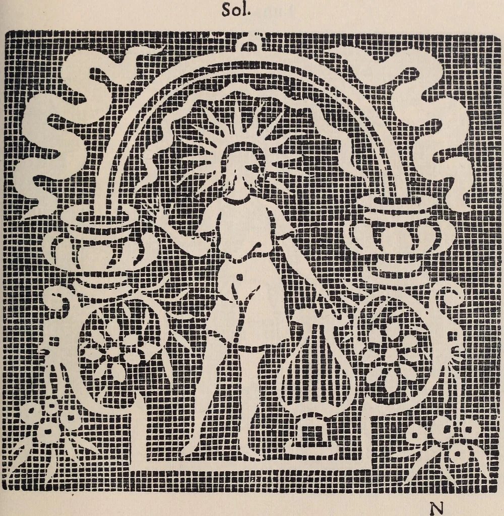 An illustration from I singolari e nuovi disegni per lavori di bianchería, 1909, leaf 112