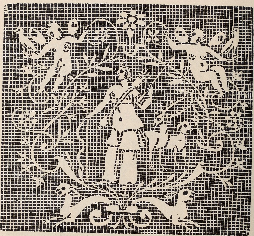 An illustration from I singolari e nuovi disegni per lavori di bianchería, 1909, leaf 113