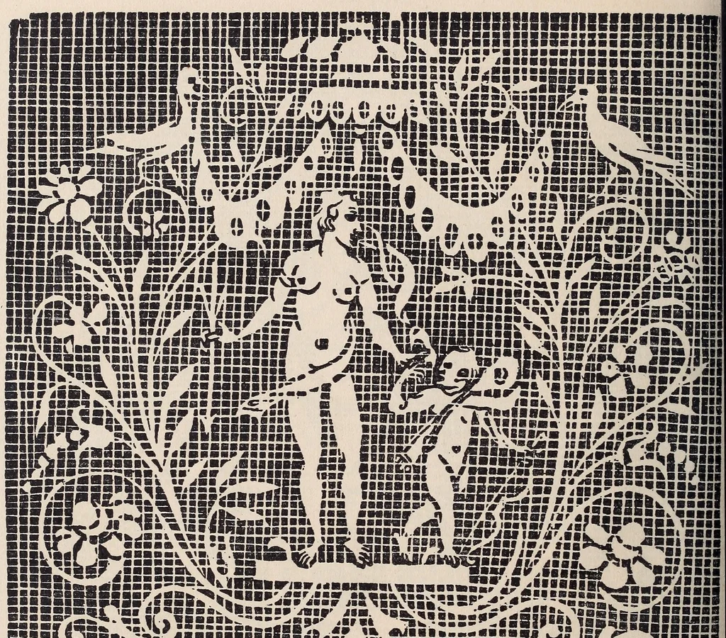 An illustration from I singolari e nuovi disegni per lavori di bianchería, 1909, leaf 117