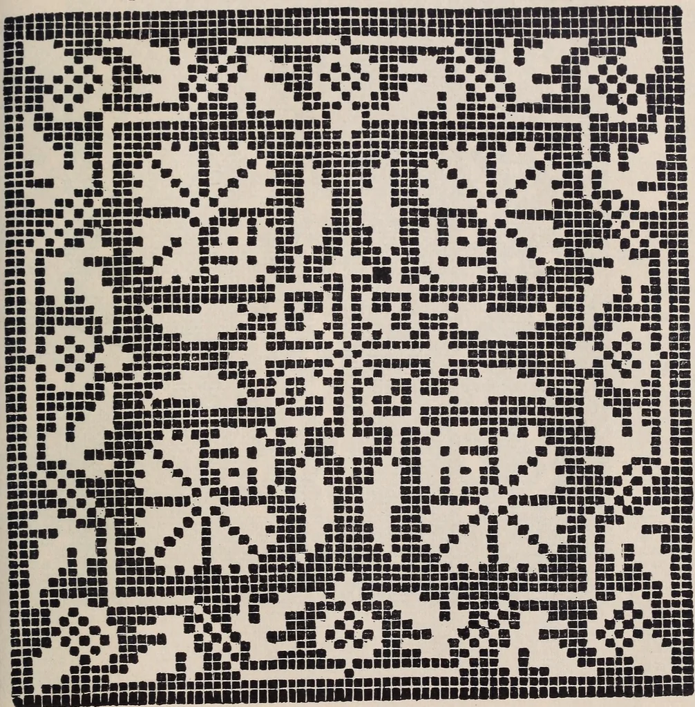 An illustration from I singolari e nuovi disegni per lavori di bianchería, 1909, leaf 124