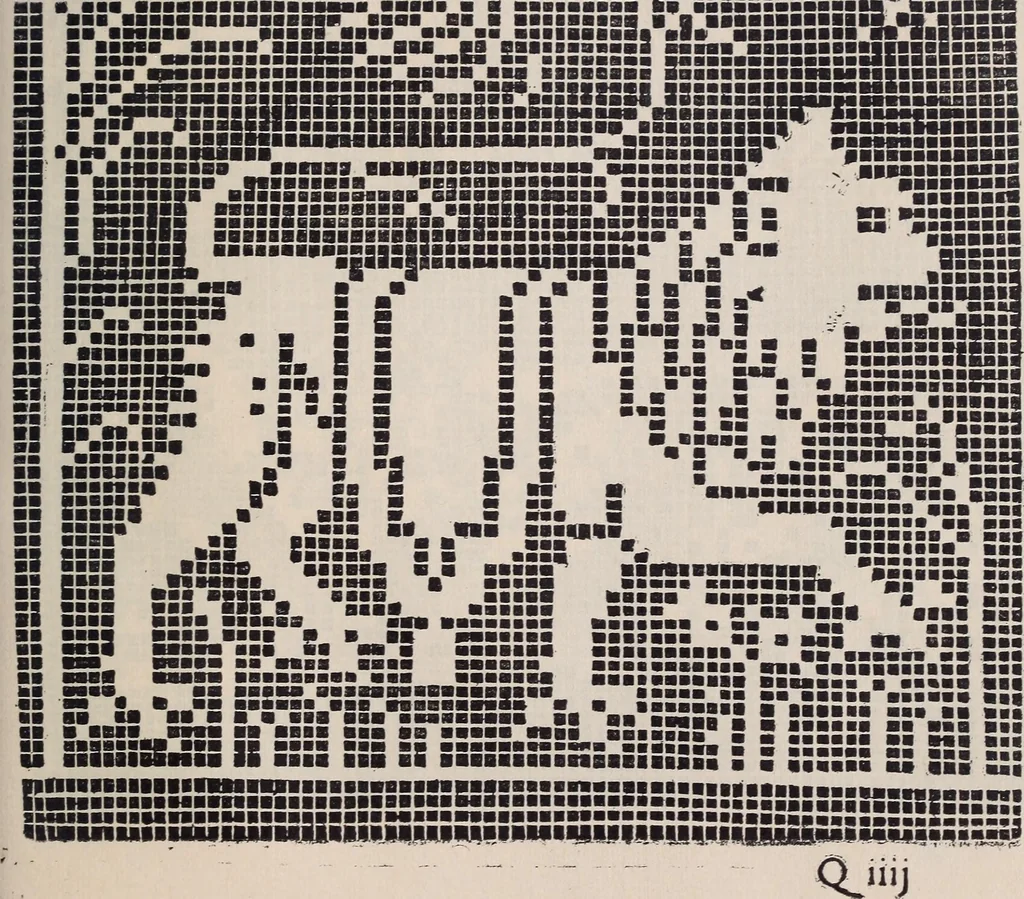An illustration from I singolari e nuovi disegni per lavori di bianchería, 1909, leaf 142