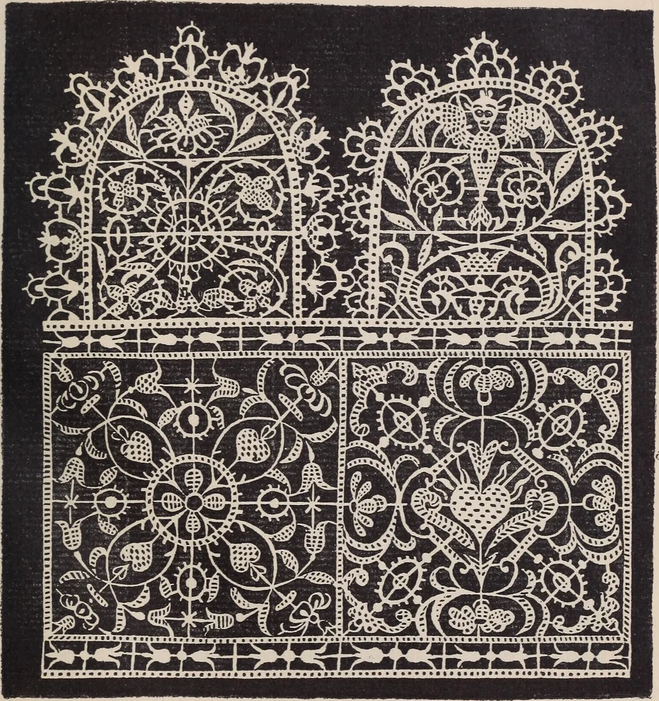 An illustration from I singolari e nuovi disegni per lavori di bianchería, 1909, leaf 30