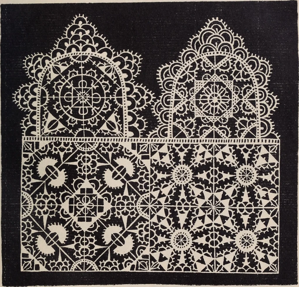 An illustration from I singolari e nuovi disegni per lavori di bianchería, 1909, leaf 36
