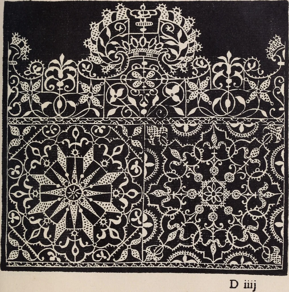 An illustration from I singolari e nuovi disegni per lavori di bianchería, 1909, leaf 46
