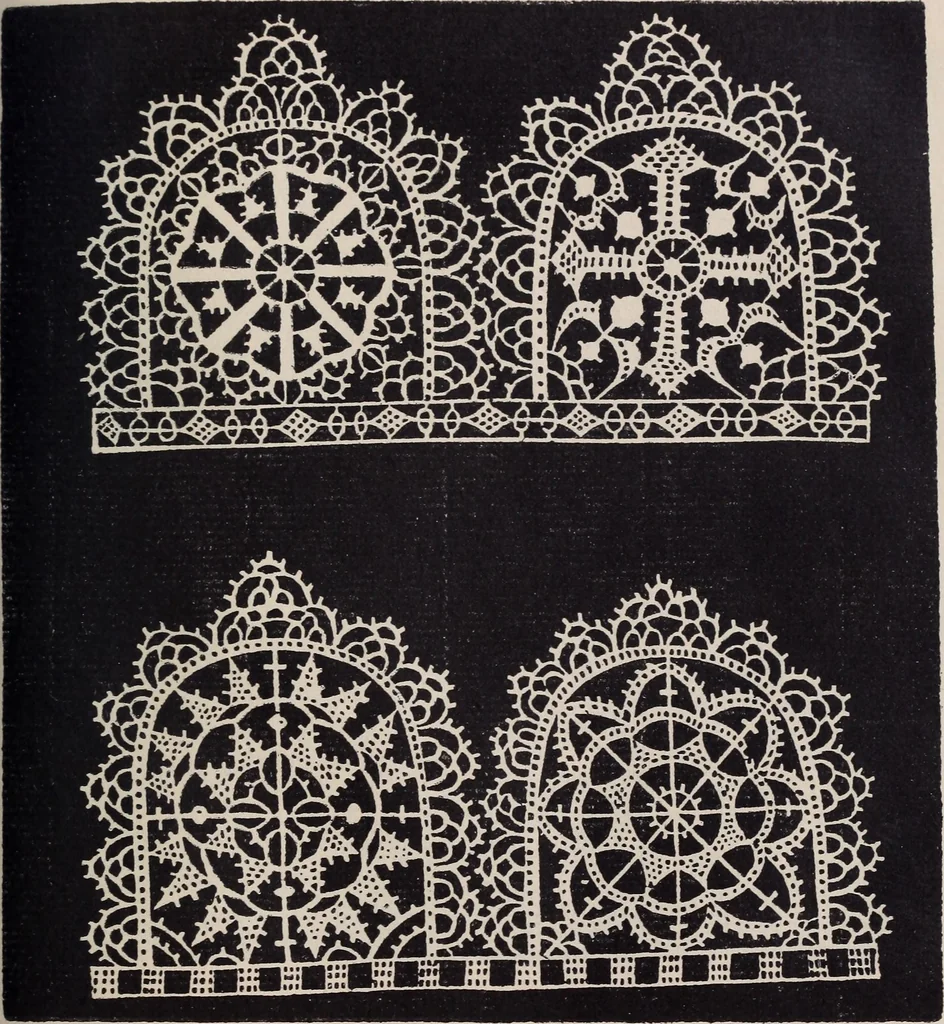 An illustration from I singolari e nuovi disegni per lavori di bianchería, 1909, leaf 84