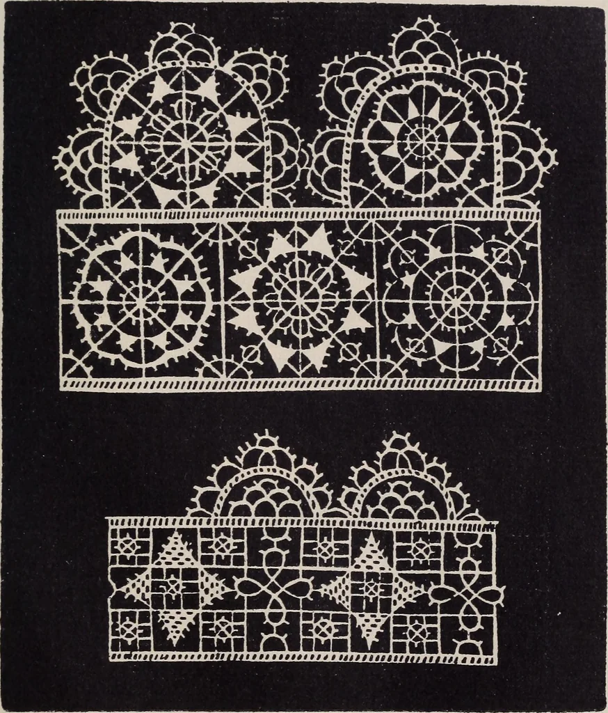 An illustration from I singolari e nuovi disegni per lavori di bianchería, 1909, leaf 90