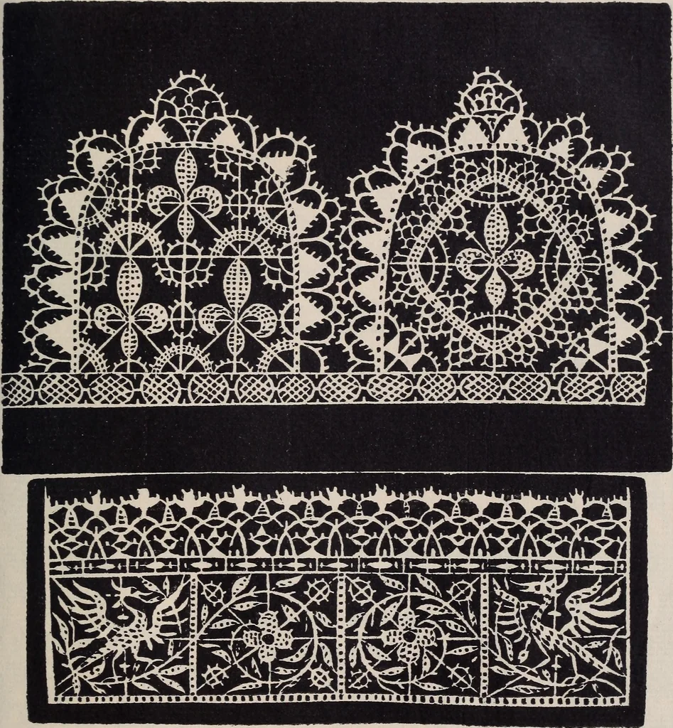 An illustration from I singolari e nuovi disegni per lavori di bianchería, 1909, leaf 94