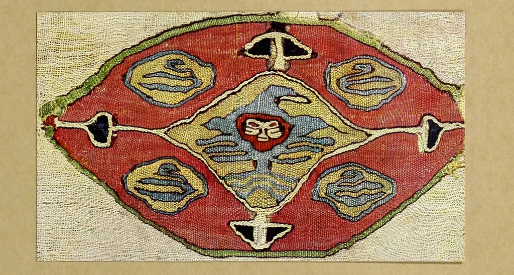 An illustration from Islamische Stoffe aus ägyptischen Gräbern in der Islamischen Kunstabteilung und in der Stoffsammlung des Schlossmuseums, 1927, leaf 101