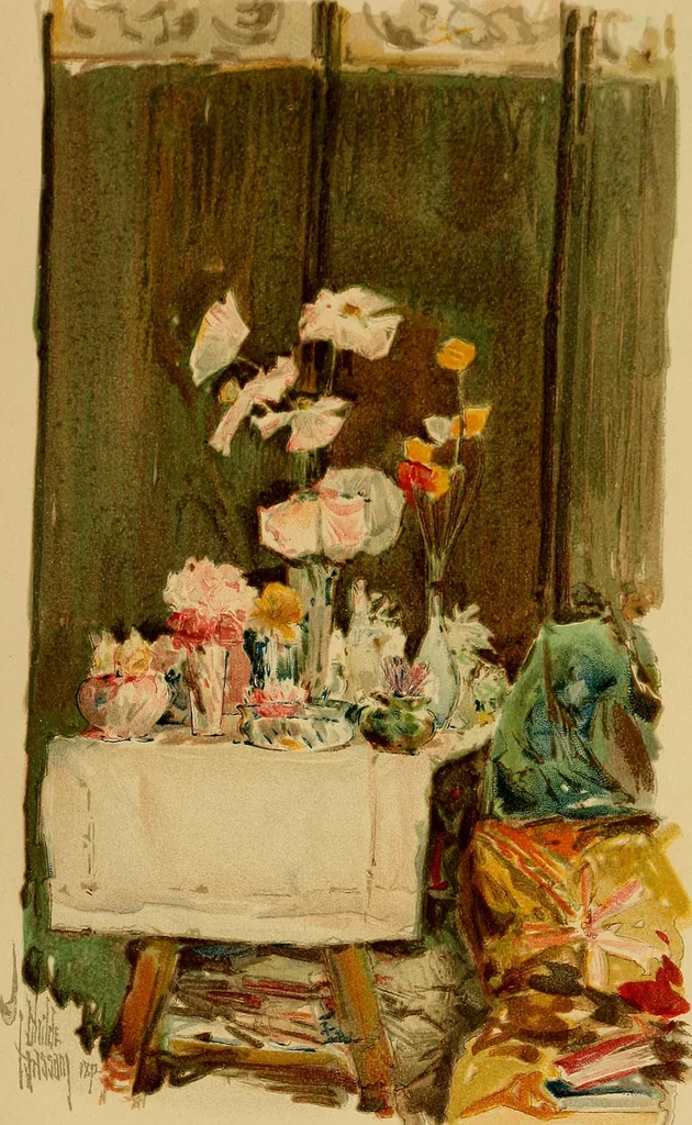 An illustration from An island garden, 1894, leaf 156