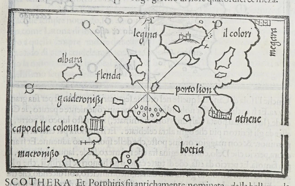 An illustration from Isolario, 1561, leaf 101