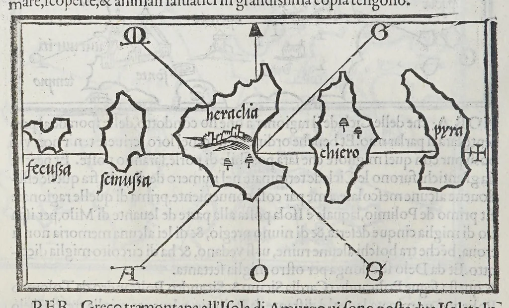 An illustration from Isolario, 1561, leaf 114