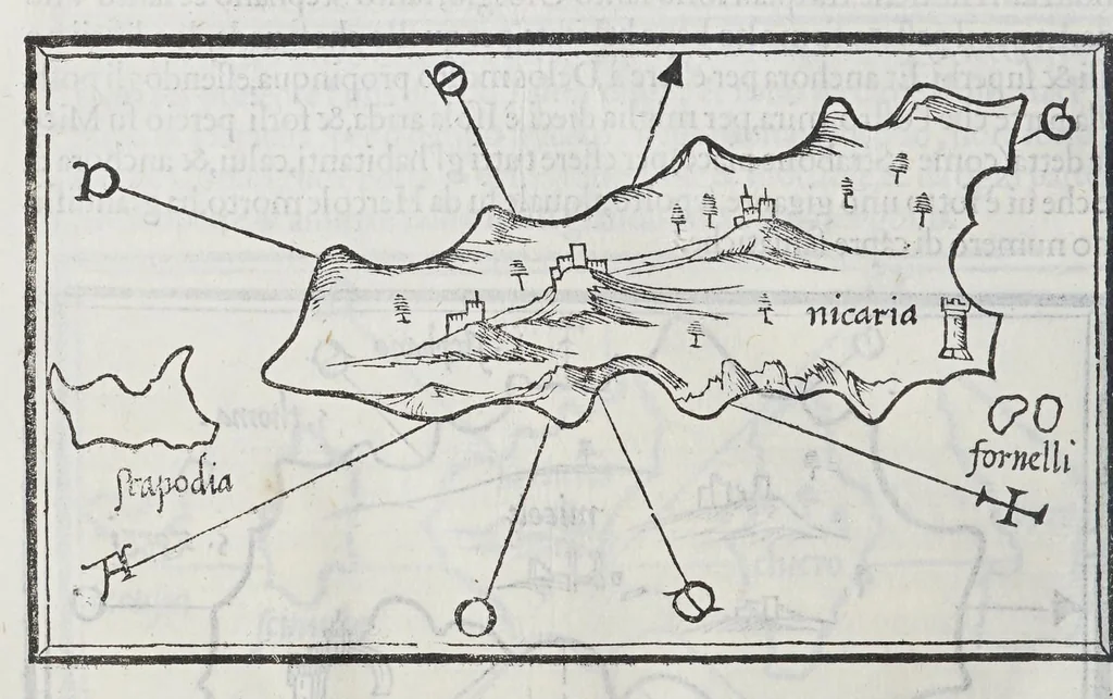 An illustration from Isolario, 1561, leaf 116