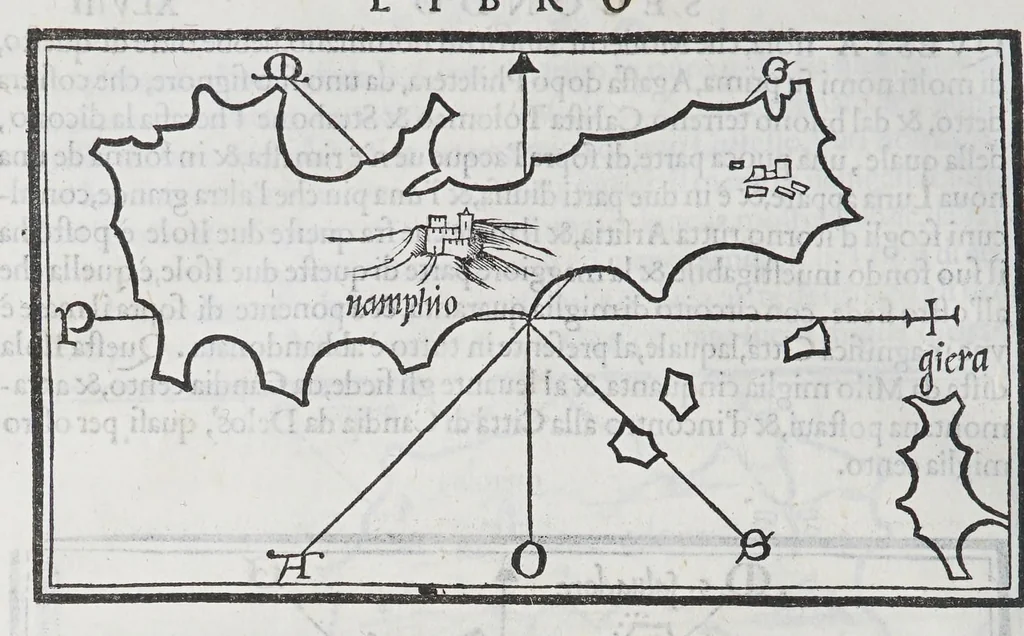 An illustration from Isolario, 1561, leaf 120