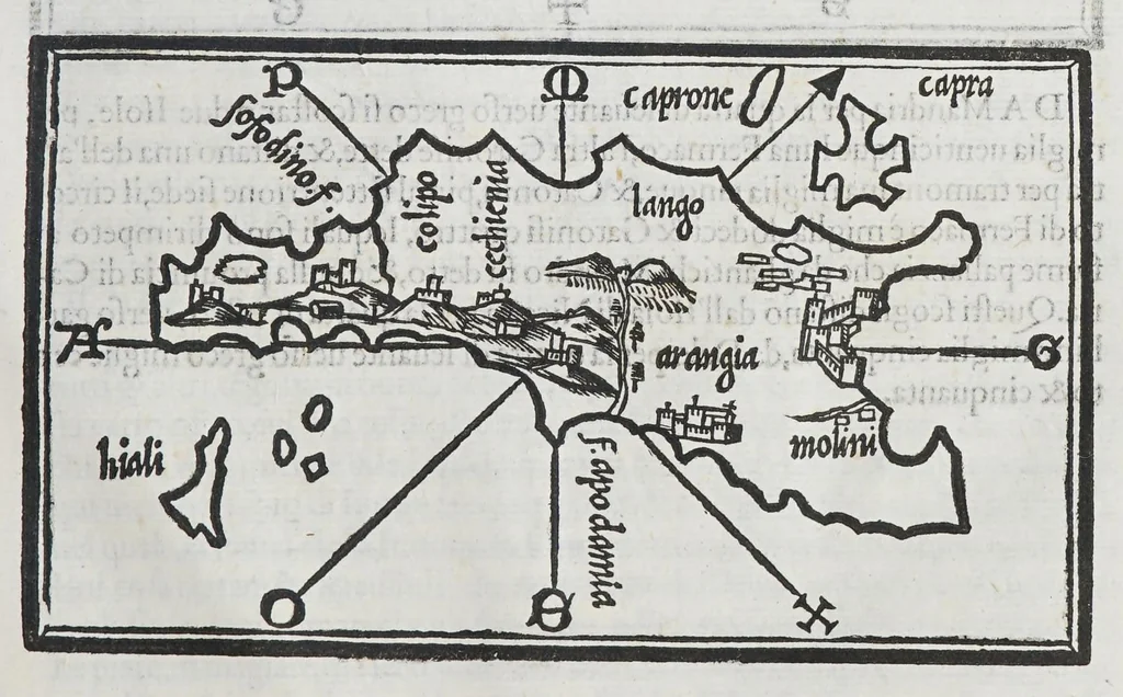 An illustration from Isolario, 1561, leaf 133