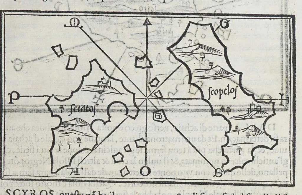 An illustration from Isolario, 1561, leaf 145