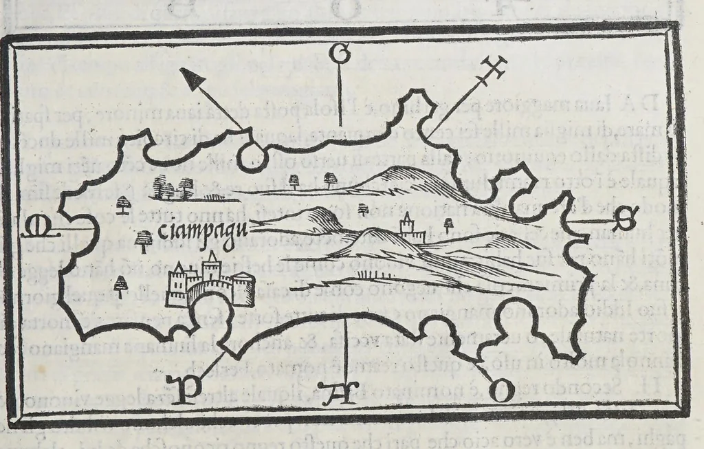 An illustration from Isolario, 1561, leaf 159