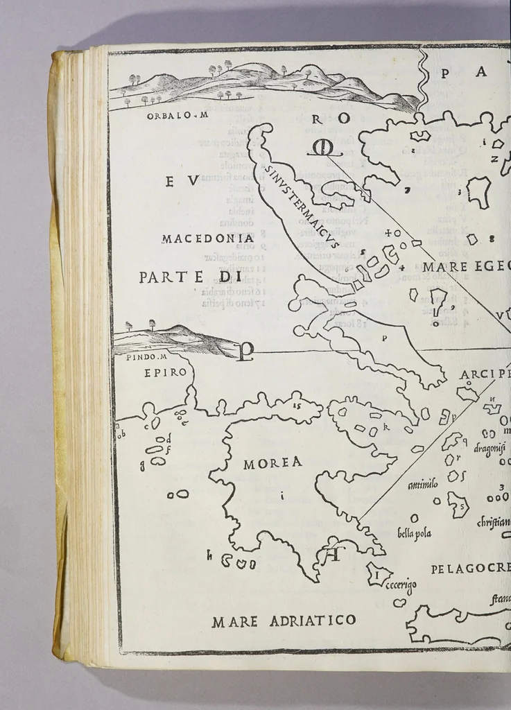 An illustration from Isolario, 1561, leaf 18