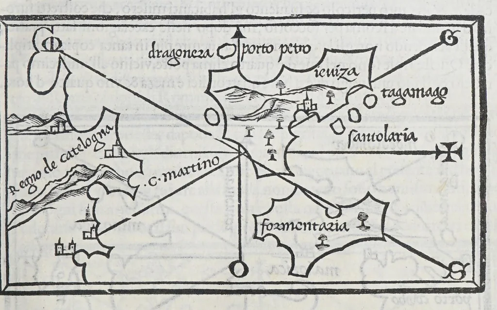 An illustration from Isolario, 1561, leaf 63