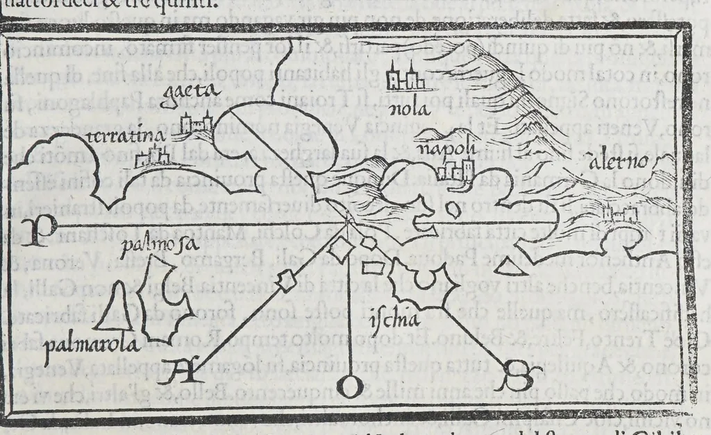 An illustration from Isolario, 1561, leaf 75