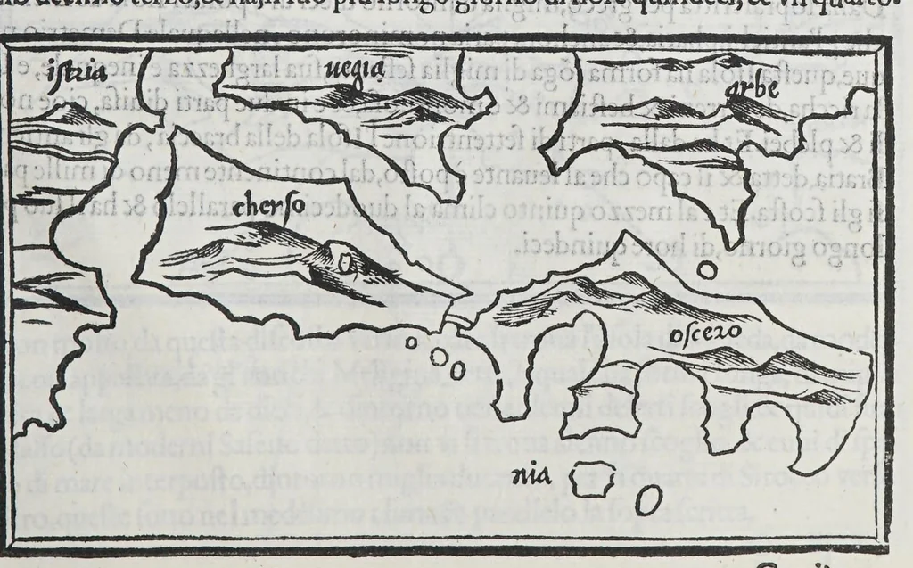An illustration from Isolario, 1561, leaf 87