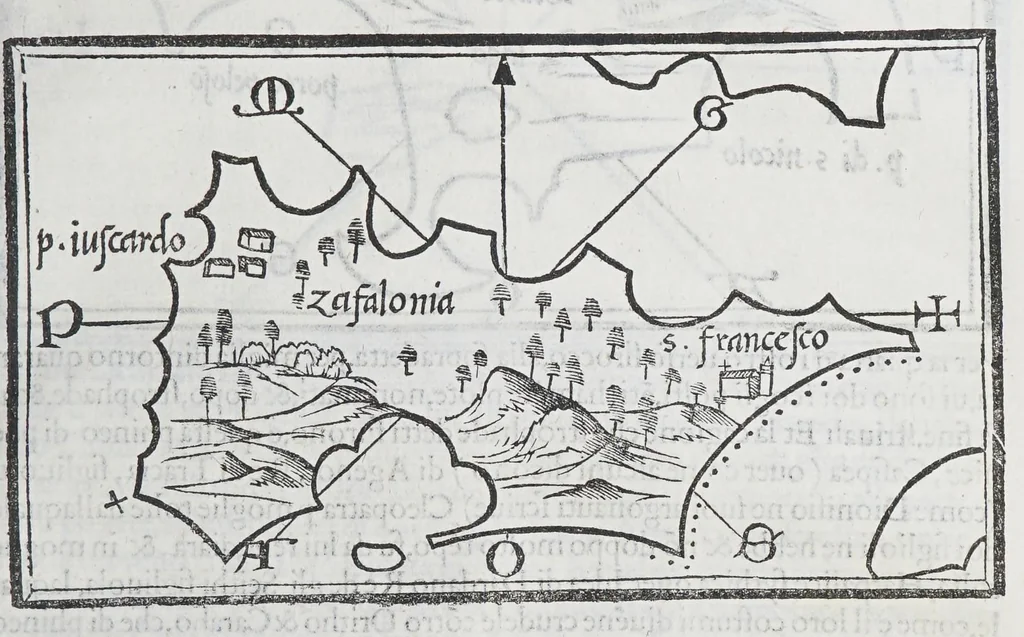 An illustration from Isolario, 1561, leaf 95