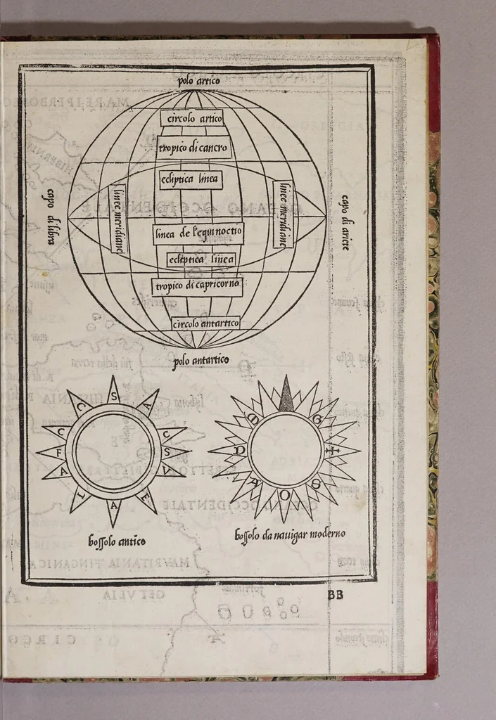 An illustration from Isolario di Benedetto Bordone nel qual si ragiona di tutte l'isole del mondo, con li lor nomi antichi & moderni, historie, fauole, & modi del loro viuere, & in qual parte del mare stanno, & in qual parallelo & clima giaciono, 1547, leaf 13