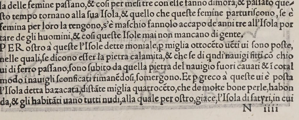 An illustration from Isolario di Benedetto Bordone nel qual si ragiona di tutte l'isole del mondo, con li lor nomi antichi & moderni, historie, fauole, & modi del loro viuere, & in qual parte del mare stanno, & in qual parallelo & clima giaciono, 1547, leaf 163