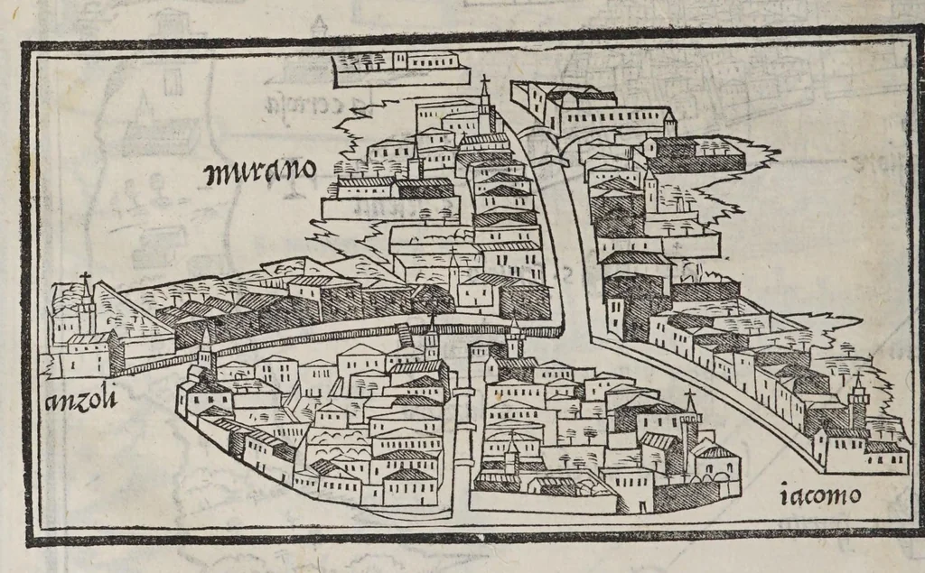 An illustration from Isolario di Benedetto Bordone nel qual si ragiona di tutte l'isole del mondo, con li lor nomi antichi & moderni, historie, fauole, & modi del loro viuere, & in qual parte del mare stanno, & in qual parallelo & clima giaciono, 1547, leaf 84