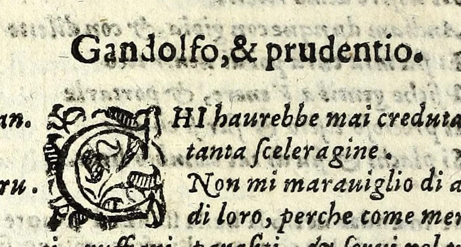 An illustration from I sospetti : comedia, 1603, leaf 156