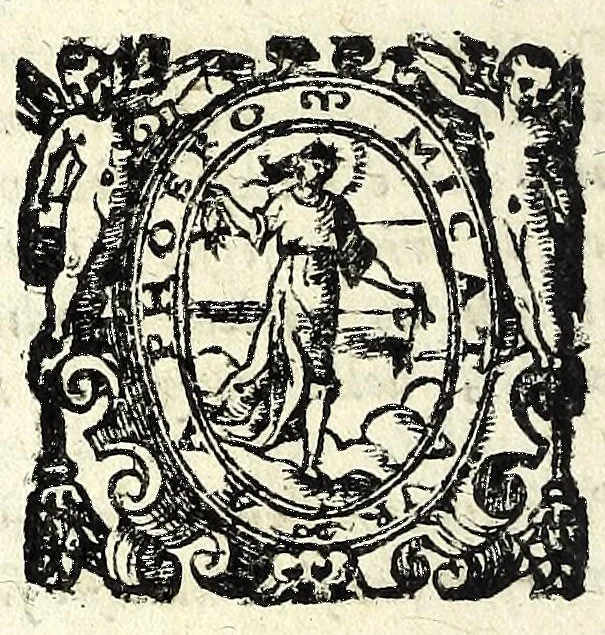 An illustration from I sospetti : comedia, 1603, leaf 182