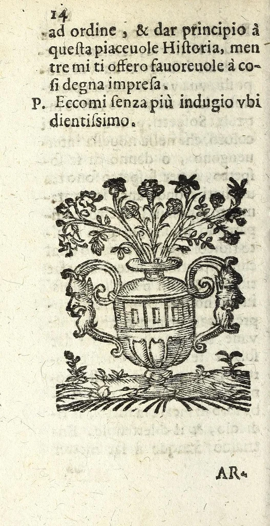 An illustration from I sospetti : comedia, 1603, leaf 20