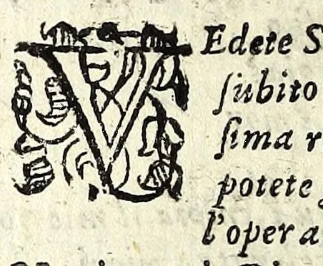 An illustration from I sospetti : comedia, 1603, leaf 90