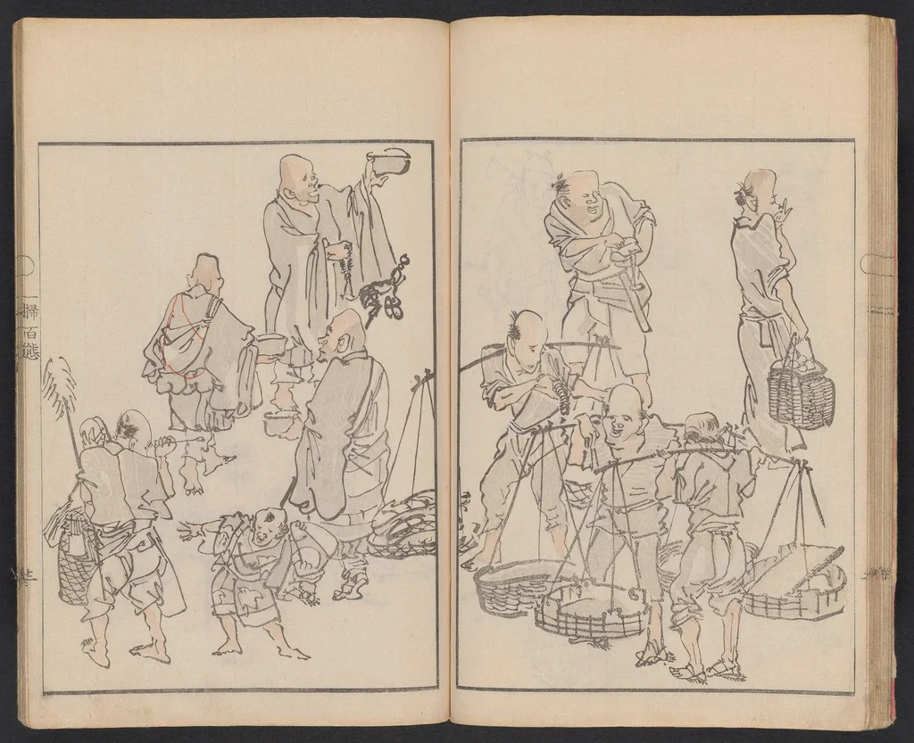 An illustration from Issō hyakutai, 1879, leaf 23