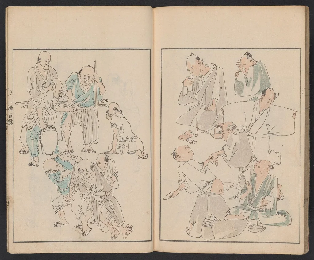 An illustration from Issō hyakutai, 1879, leaf 31