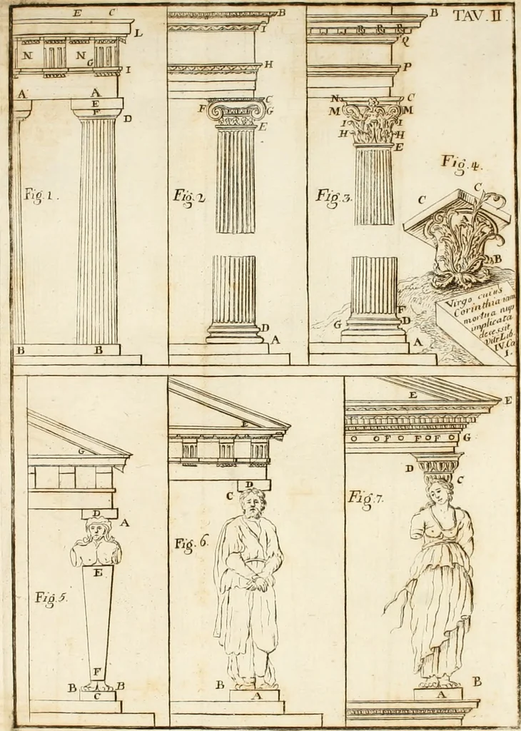 An illustration from Istituzioni d'architettura civile, 1772, leaf 415