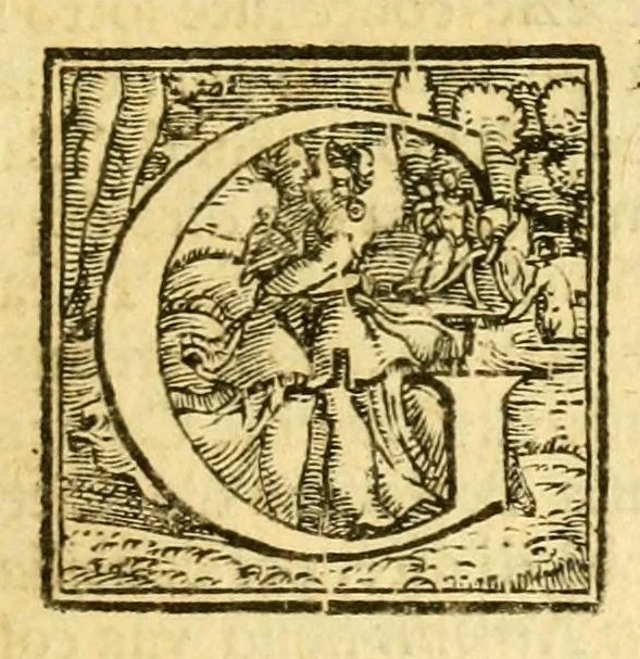 An illustration from Istoria della città d'Avignone, e del Contado Venesino stati della sede apostolica nella Gallia : co'lumi di molte principali materie dell' istoria uniuersale ecclesiastica, 1678, leaf 19
