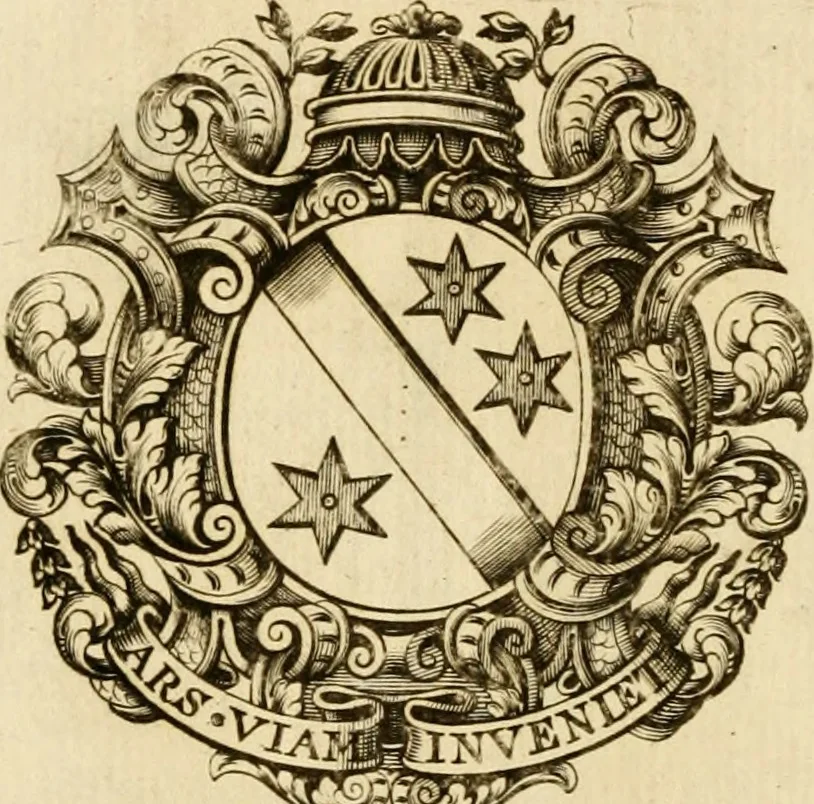 An illustration from Istoria de' suoi tempi di Giovambatista Adriani : gentilhumo fiorentino. Diuisa in libri ventidue. Di nuovo mandata in luce. Con li sommarii, e tavola, e le postille in margine delle cose più notabili, che in esse istorie si contengono, 1587, leaf 1