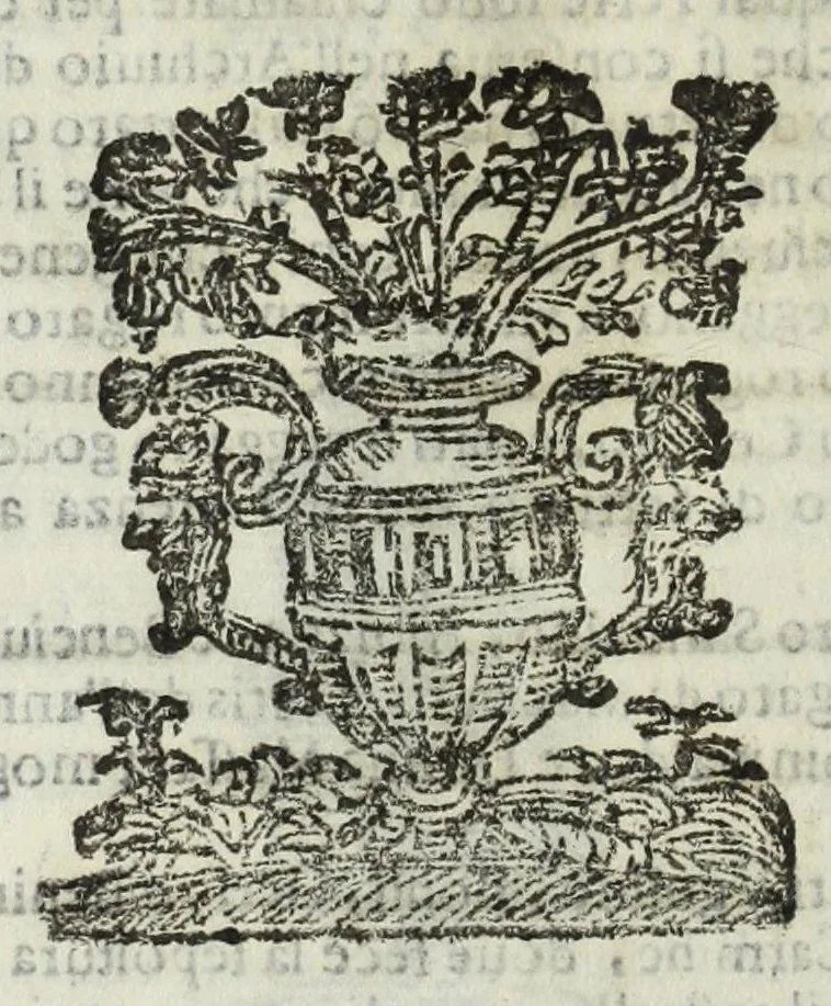 An illustration from Istoria genealogica delle famiglie nobili toscane et umbre, 1668, leaf 500