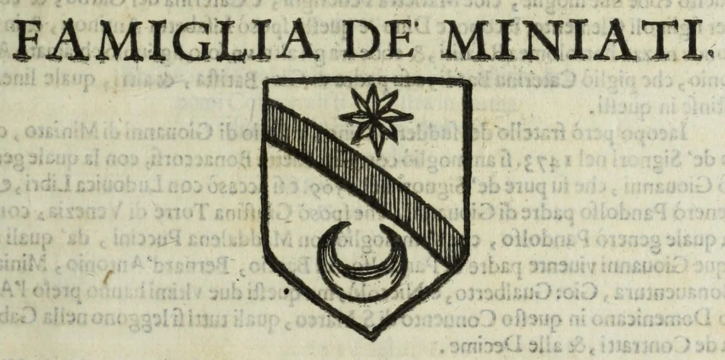 An illustration from Istoria genealogica delle famiglie nobili toscane et umbre, 1668, leaf 145
