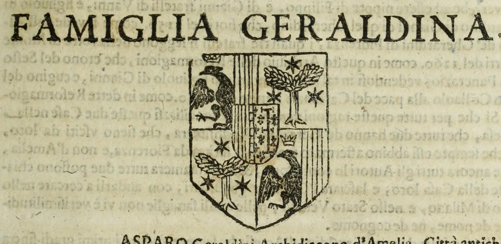 An illustration from Istoria genealogica delle famiglie nobili toscane et umbre, 1668, leaf 181