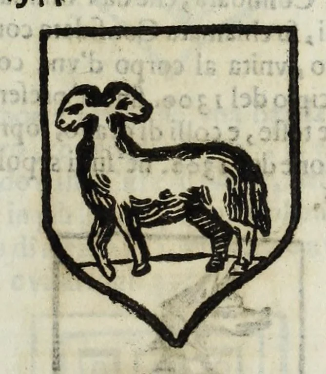 An illustration from Istoria genealogica delle famiglie nobili toscane et umbre, 1668, leaf 21