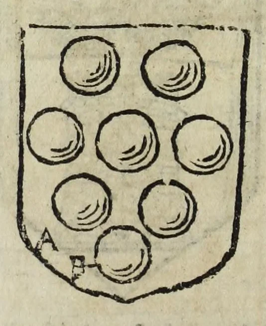 An illustration from Istoria genealogica delle famiglie nobili toscane et umbre, 1668, leaf 32