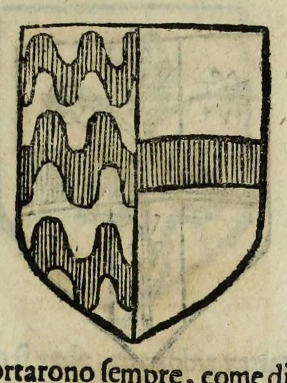 An illustration from Istoria genealogica delle famiglie nobili toscane et umbre, 1668, leaf 33