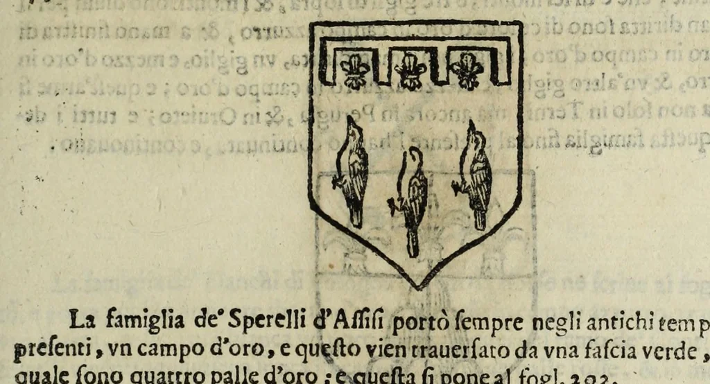 An illustration from Istoria genealogica delle famiglie nobili toscane et umbre, 1668, leaf 33