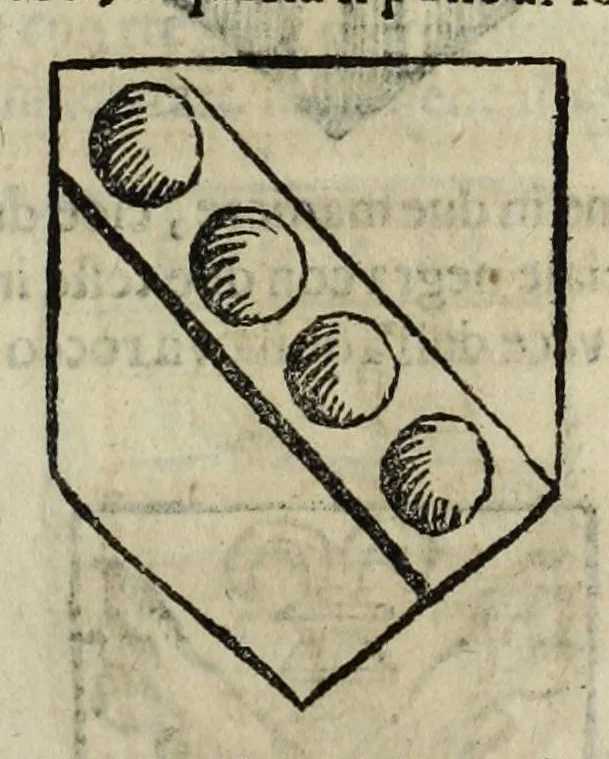 An illustration from Istoria genealogica delle famiglie nobili toscane et umbre, 1668, leaf 33