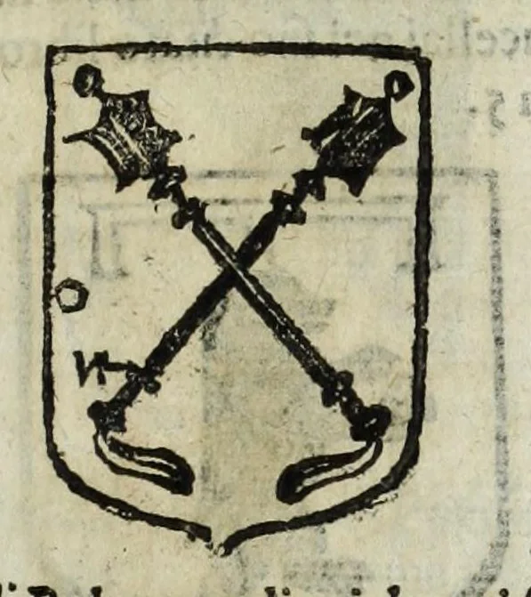 An illustration from Istoria genealogica delle famiglie nobili toscane et umbre, 1668, leaf 35